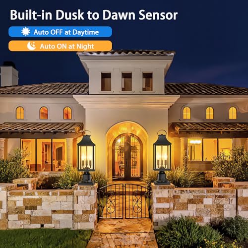 18.62'' Dusk to Dawn Post Light Outdoor