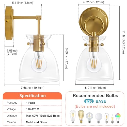 Gold Wall Sconce 1