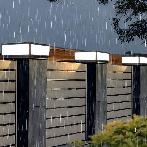 Outdoor Solar Post Lights 10X10 in