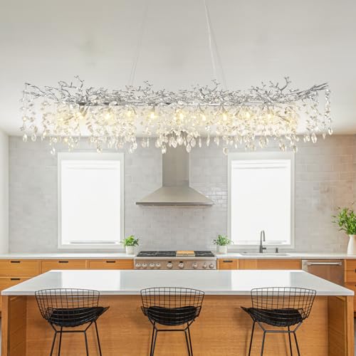 71" Silver Tree Branch Chandelier