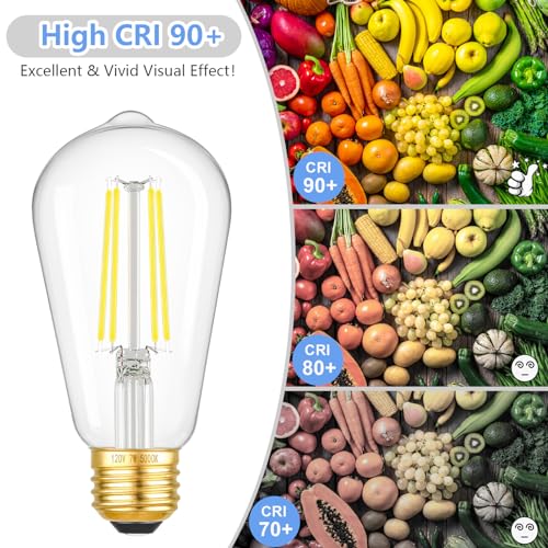 6 Pack 7W Dimmable LED Light Bulbs (6 Count)