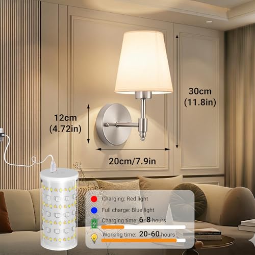 Battery Operated Wall Sconce