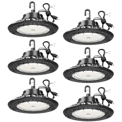 150W 6 Pack UFO LED Shop High Bay Lights (6 Count)