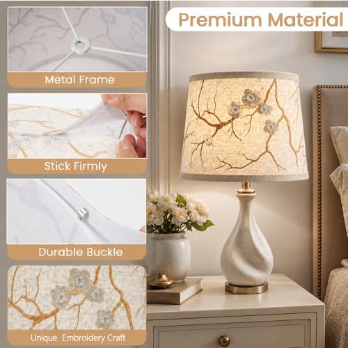 Drum Lampshades for Table Lamps (2 Count)