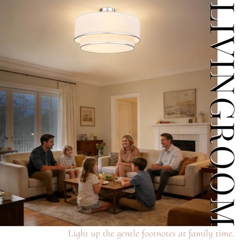 20 Inch Semi Flush Mount Ceiling Light