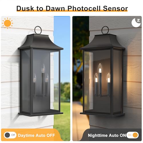 Dusk to Dawn Outdoor Wall Lantern