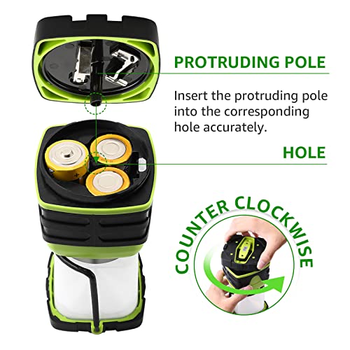 1000LM Battery Powered LED Camping Lantern with 4 Light Modes