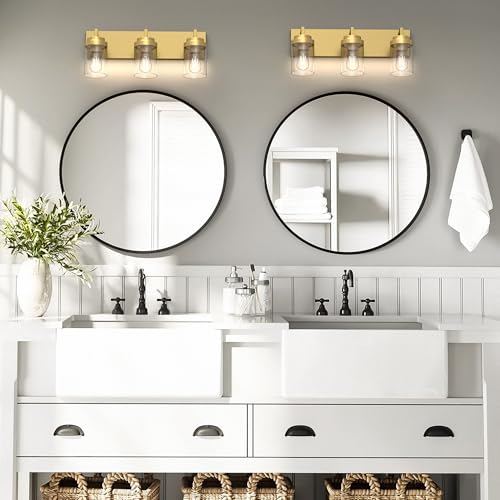 Bathroom Lighting Fixtures (3 Count)