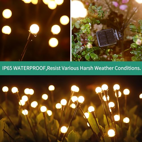 Solar Lights Outdoor Waterproof (2 Count)