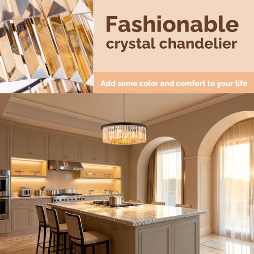 Crystal Chandeliers for Dining Room Amber Chandelier Light Fixture