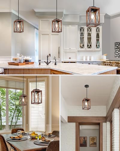 2 Pack Farmhouse Pendant Light (2 Count)