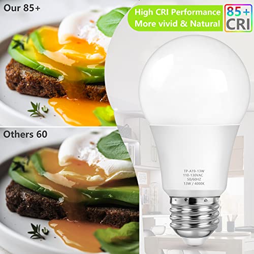 A19 LED Light Bulbs (4 Count)