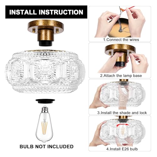 Semi Flush Mount Ceiling Light