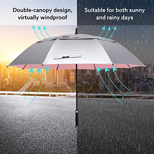 UV Golf Beach Umbrella 68”Auto Open Extra Large Sun Shade Umbrellas