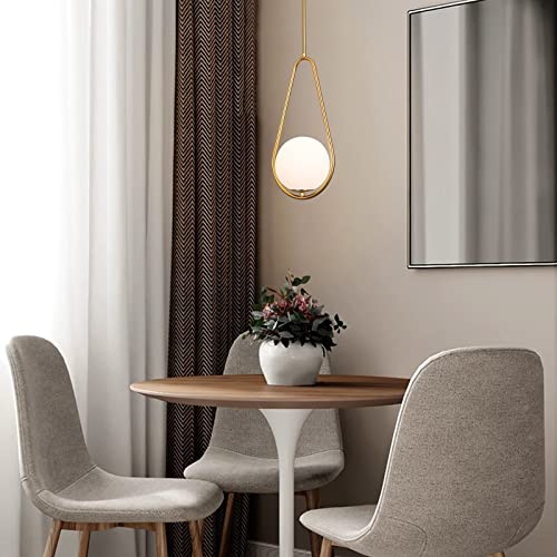 Gold Pendant Lighting Brass Finished Modern Style Kitchen Island Lighting