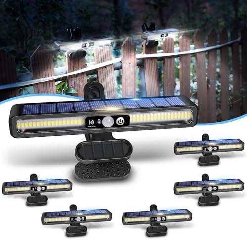 Clip On Solar Lights Outdoor with PIR Motion Sensor (6 Count)