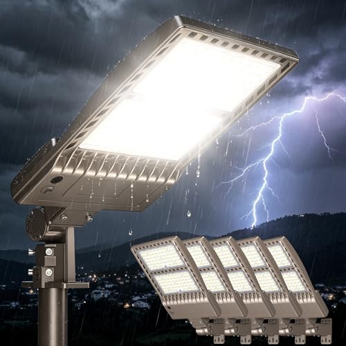 6Pack 400W LED Parking Lot Lights Dusk to Dawn 400W