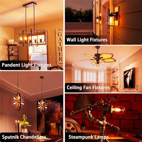 3.2 Inch 2200K Amber White E26 LED Bulb 60 Watt Equal (4 Count)