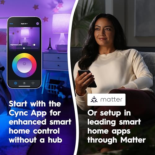GE A19 LED Smart Light Bulbs (2 Count)