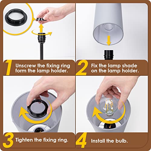 Bedside Lamps with USB Port (2 Count)