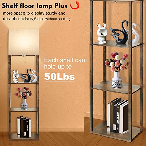 Plus Floor Lamp with Shelves