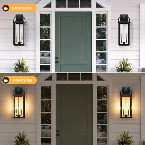 19" Large Porch Lights Outdoor (2 Count)