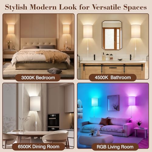 Plug in Wall Sconces Set of Two (2 Count)
