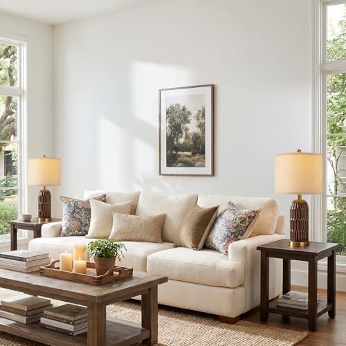 22.5" Bedside Table Lamps Set of 2 (2 Count)