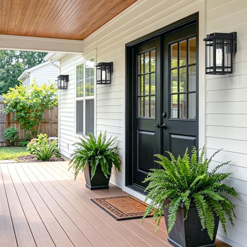 2 Packs Dusk to Dawn Outdoor Wall Lighting 9.76'' (2 Count)