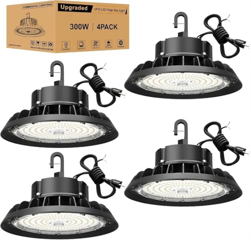 UFO LED High Bay Light 300W 4 Pack (4 Count)