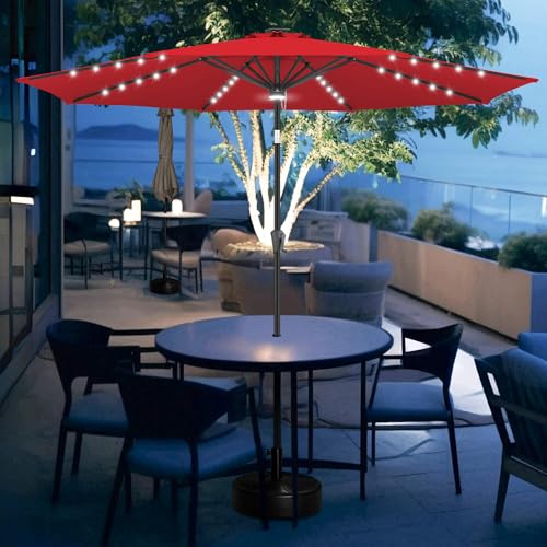 Solar Patio Umbrella with a Centre Light