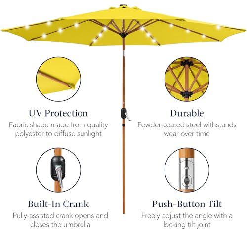 10ft Solar Market Patio Umbrella w