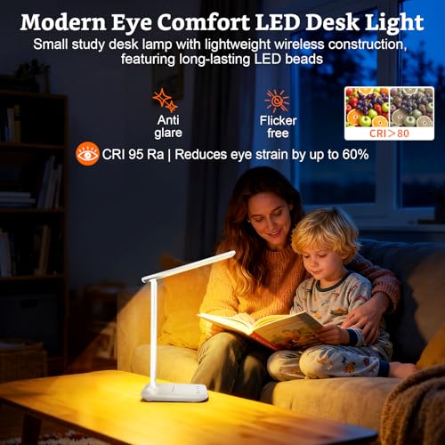 LED Portable Bright Rechargeable Desk Lamp