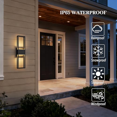 20 Inch Modern Outdoor Wall Lights