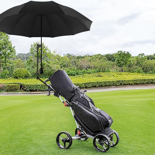 Adjustable Sun Umbrella with Clamp Clip UPF 50+ Portable Folding Umbrella for Patio