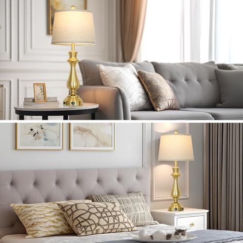 Modern Gold Table Lamp for Living Room