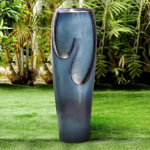 38.7” H Modern Outdoor Fountain