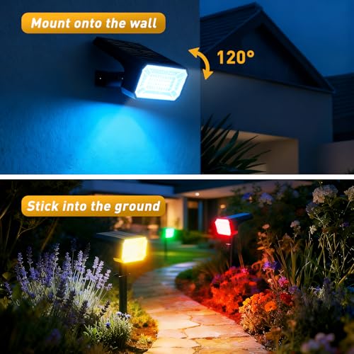 Solar Spot Lights Outdoor (8 Count)