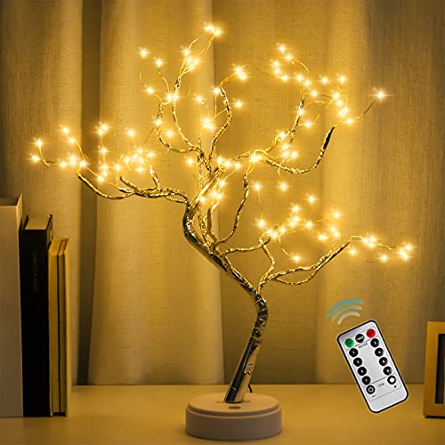 2 Pack 108 LED Sparkly Fairy Spirit Tree Lamp Remote Control Timer (2 Count)
