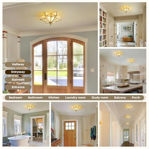Star Brass Vintage Ceiling Light