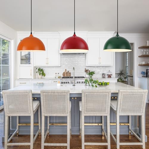 Colorful Pendant Lights (3 Count)