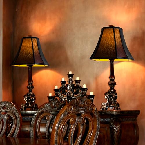 GO&S0 Medium Bell Lamp Shades Black (2 Count)