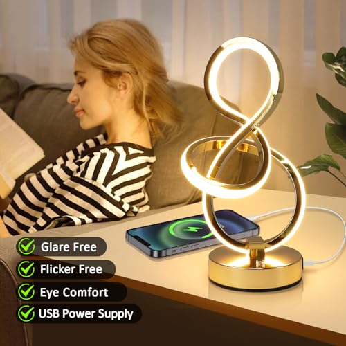 Modern Spiral Table Lamp