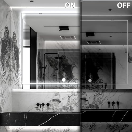 White 6000k Mirror Light