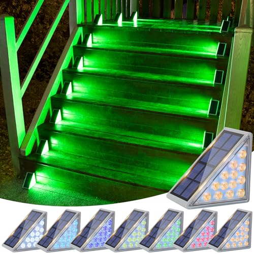 Solar Stair Lights 8 Pack (8 Count)