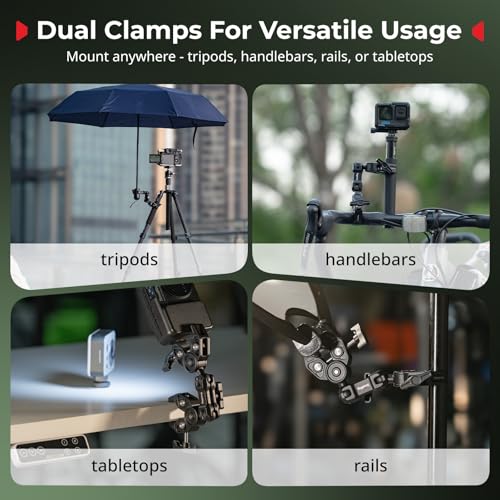 Double Super Clamp Mount with Magic Arm
