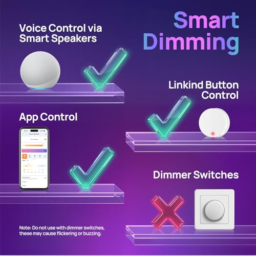 Matter BR30 Smart Light Bulbs (4 Count)