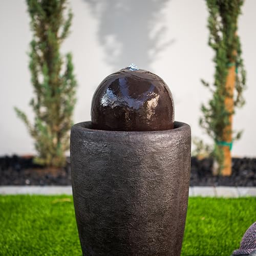 25.98" H Round Stone Indoor