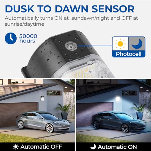 26W LED Wall Pack Light with Dusk to Dawn Sensor (2 Count)