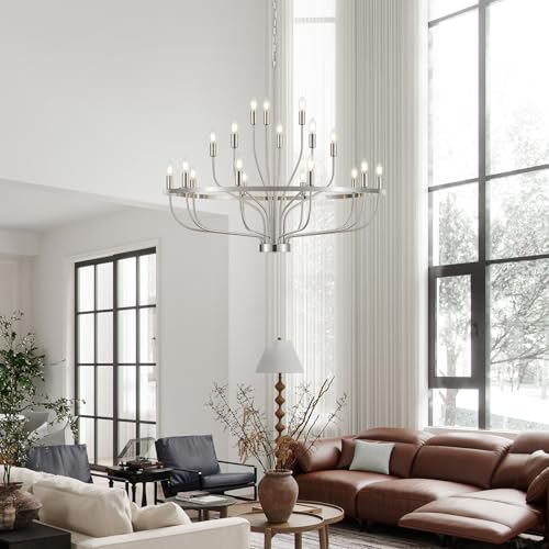 39.4" Brushed Nickel Chandelier